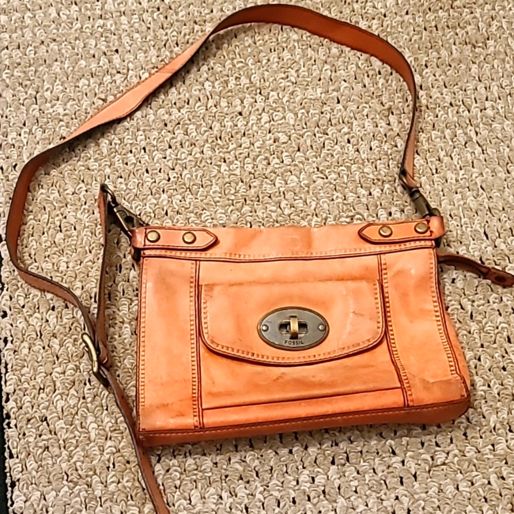 Fossil Leather Crossbody Bag